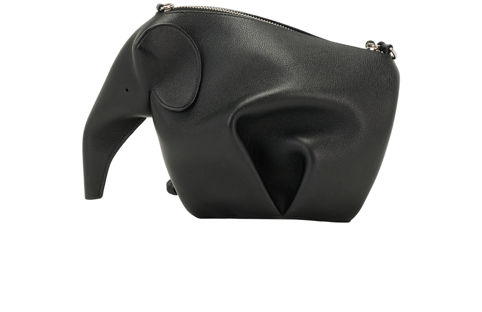 Mini Elephant Crossbody, &pound;450, Handbags, Black, Leather, Back view